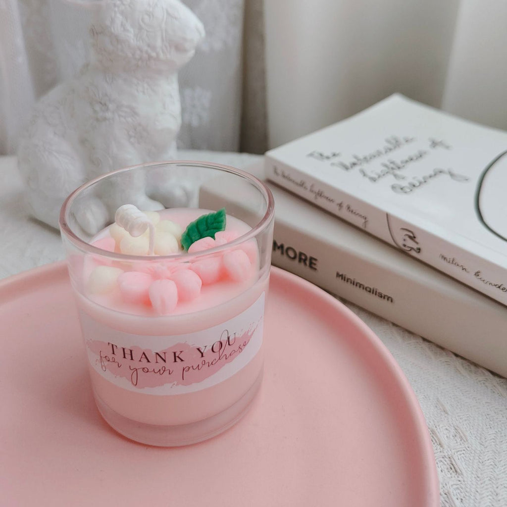 Golden Peach Chiffon dessert candle