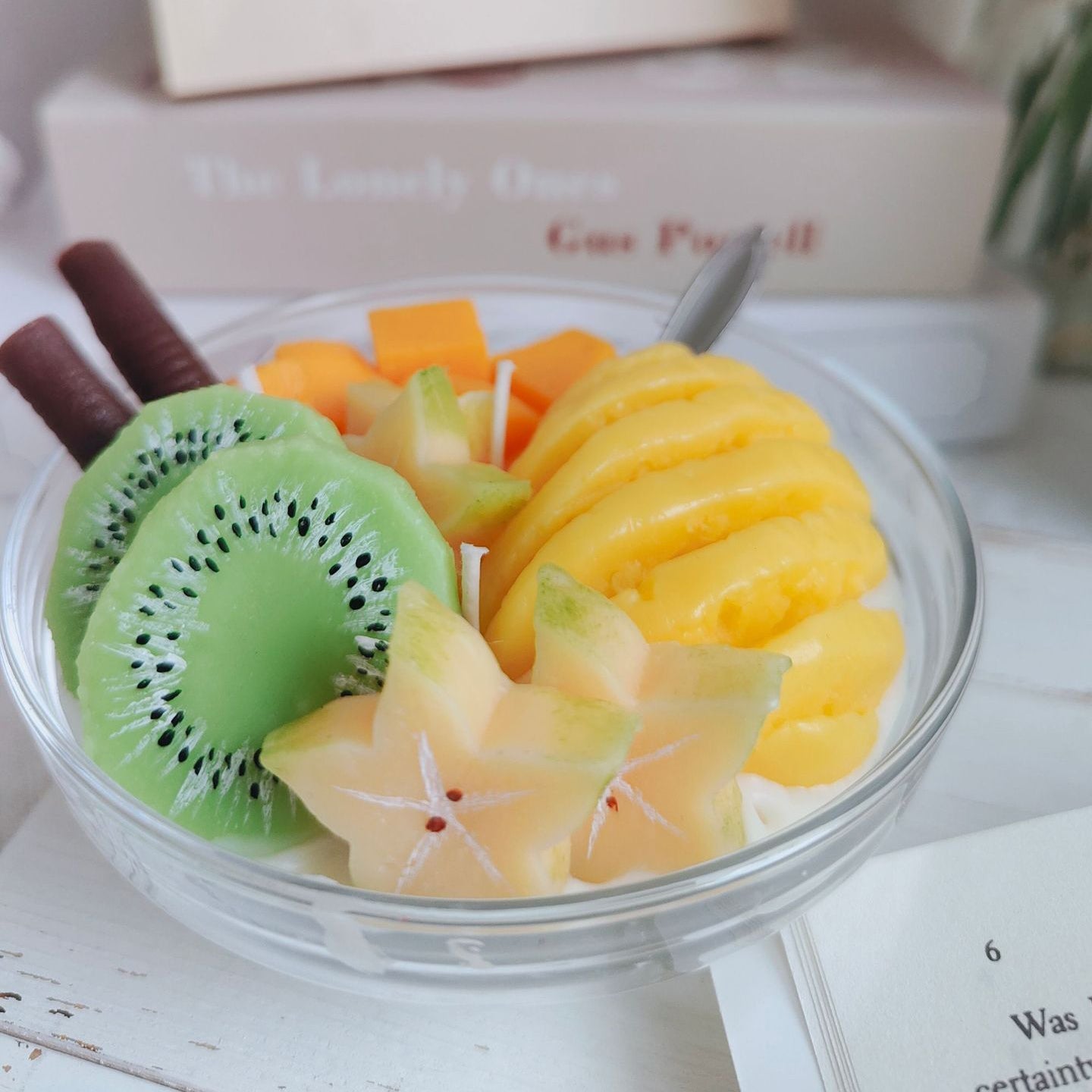 Tropical Delight Bowl fruit candle