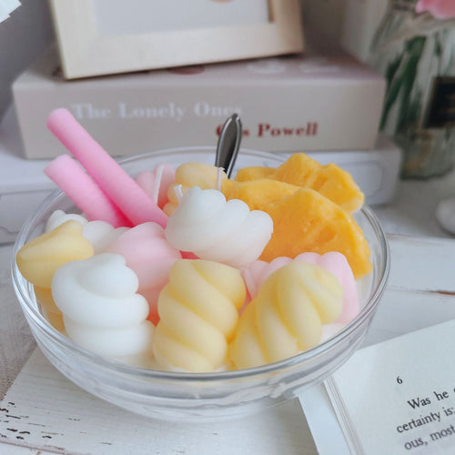 Banana Cream Bliss Bowl fruit candle