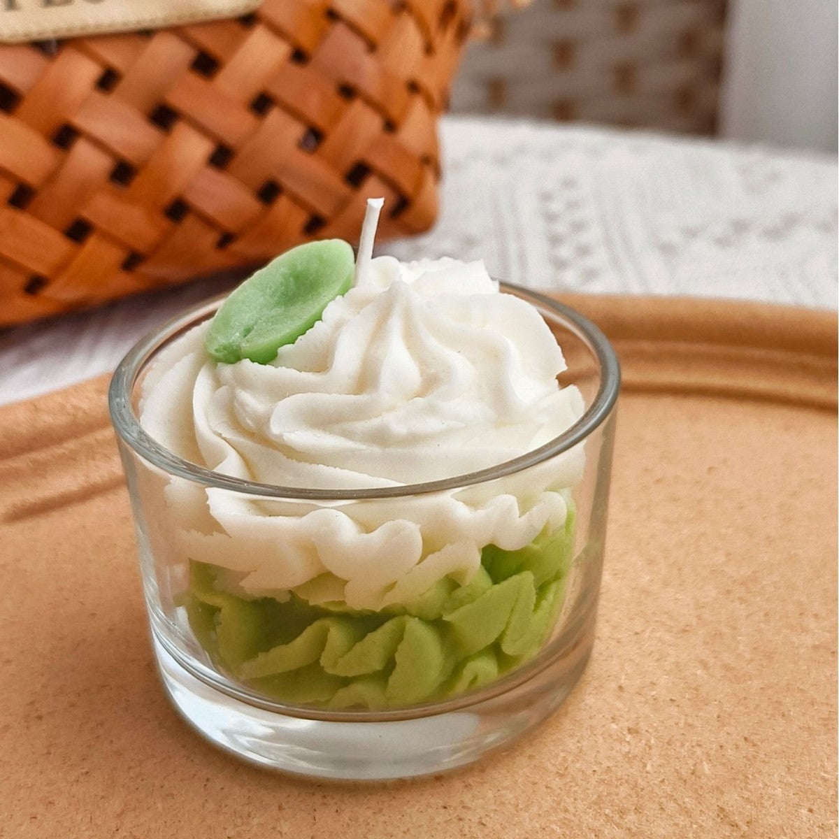 Vanilla Matcha Breeze dessert candle