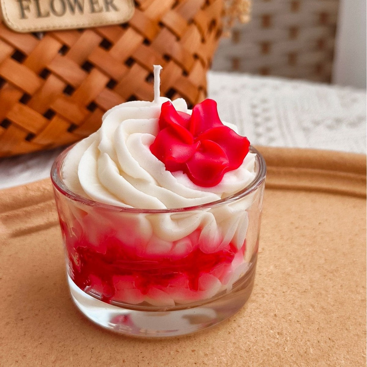 Berry Sunset Whip dessert candle