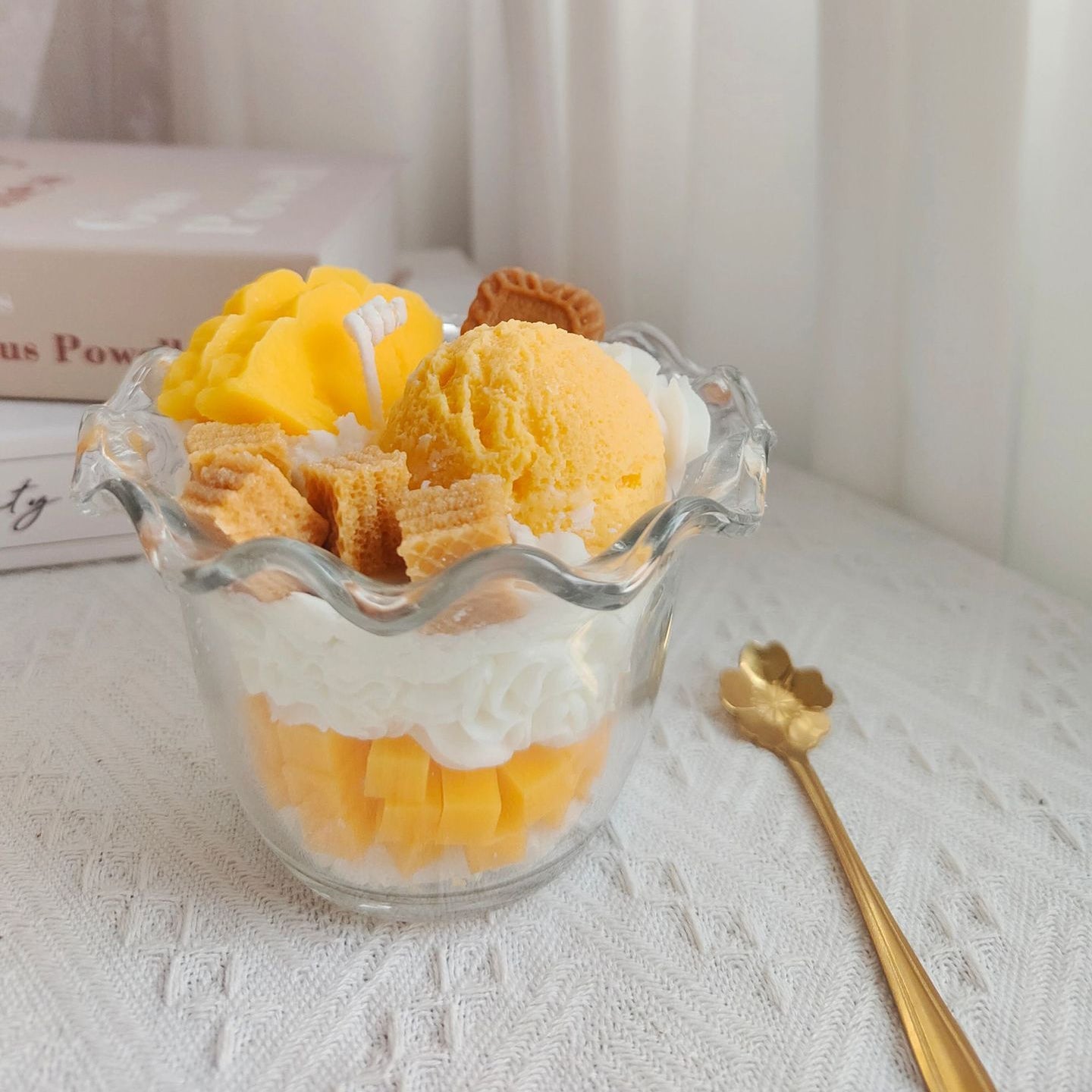 Golden Mango Parfait fruit candle