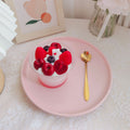 Ruby Rose Swirl dessert candle