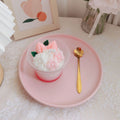 Vanilla Petal Swirl dessert candle