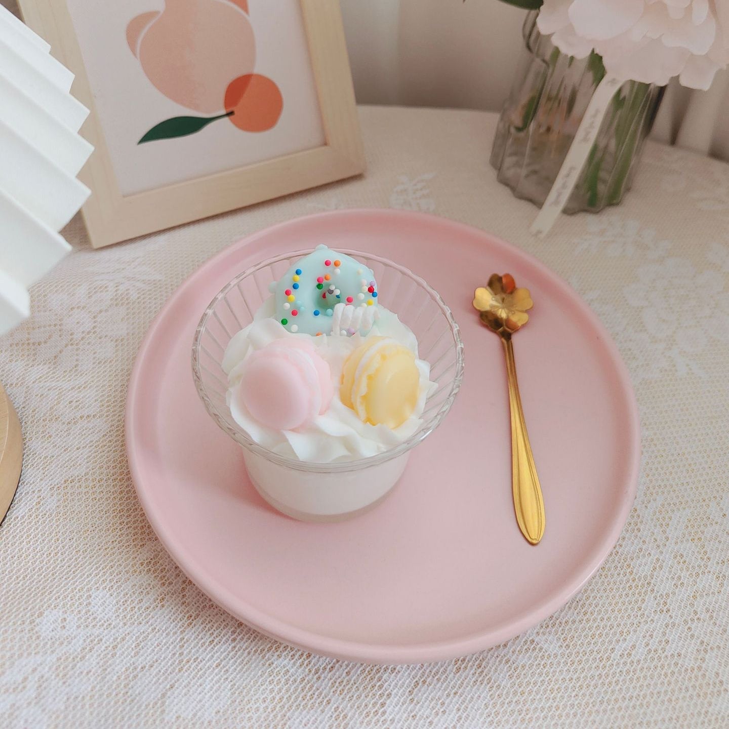 Vanilla Petal Dream dessert candle