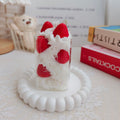 Strawberry Cloud Parfait dessert candle