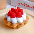 Strawberry Meringue Tart dessert candle