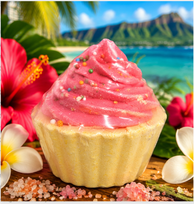 Rose Cake Bath Salt Ball