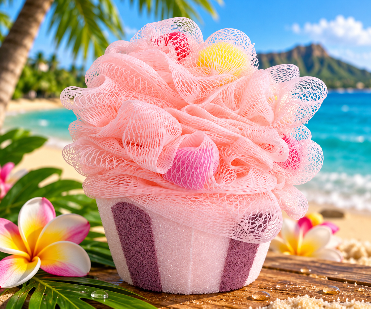 Cupcake Shower Sponge