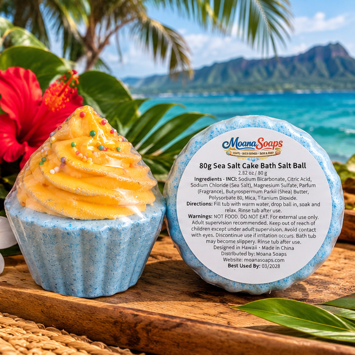 Sea Salt Cake Bath Salt Ball