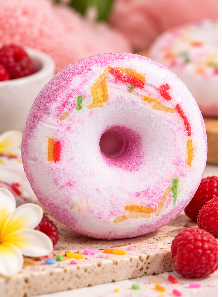 Pink Donut Bath Salt Ball