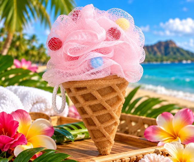 Ice Cream Shower Sponge