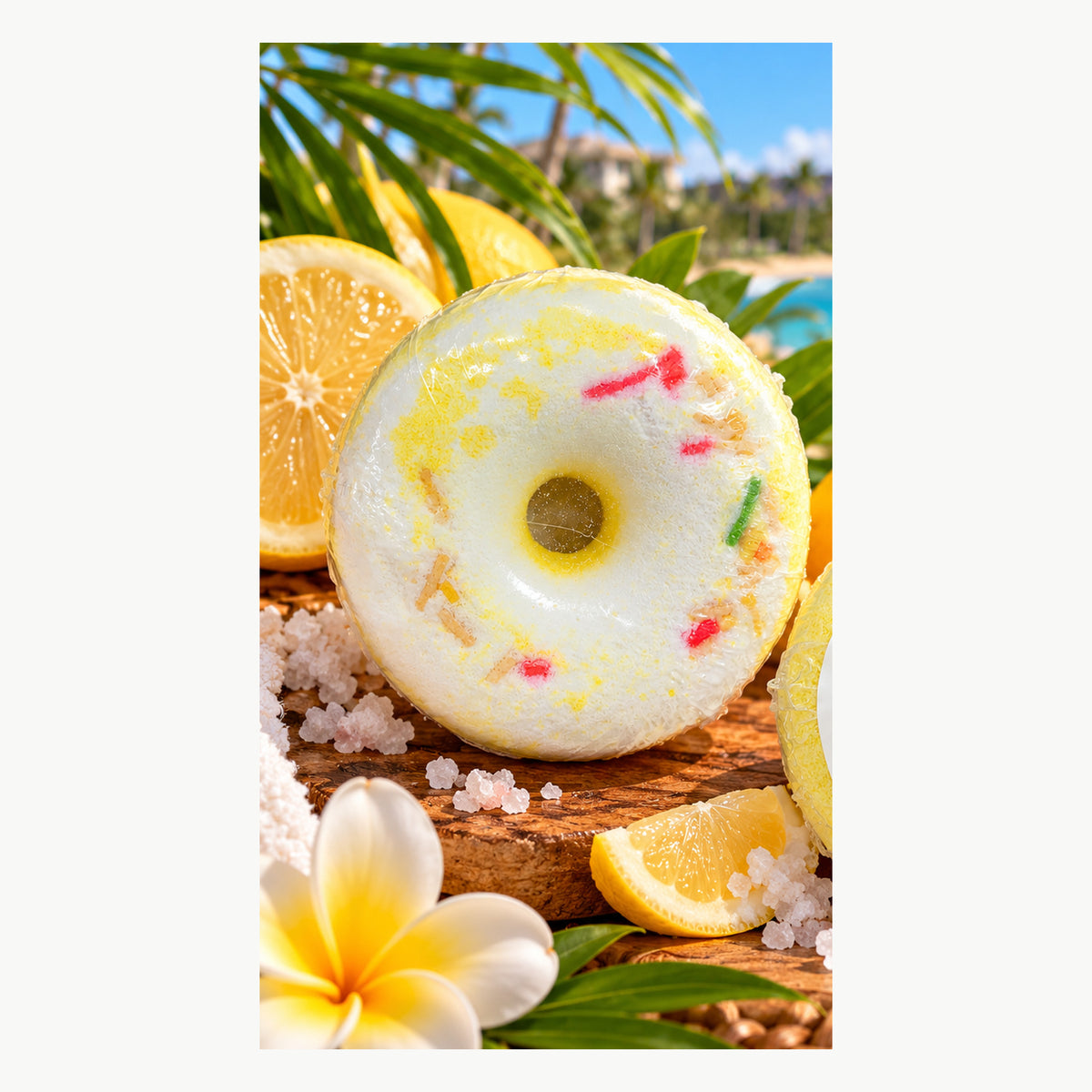 Lemon Donut Bath Salt Ball