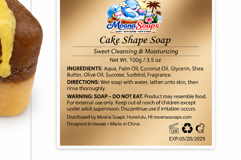 Yellow Drizzle Cake Soap